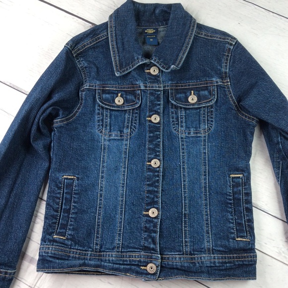 Osh Kosh B'gosh Girls Denim Jacket Size 6X Sequined Guitar On Back - Picture 7 of 13